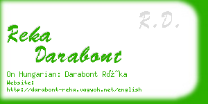 reka darabont business card